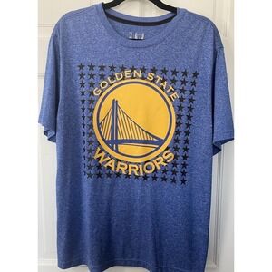 NBA Game Golden State Warriors Steph Curry #30 T-Shirt SZ XL Blue Yellow Graphic